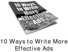 Thumbnail 10 Ways to Write More Effective Ads Thumbnail 10 Ways to Write More Effective Ads